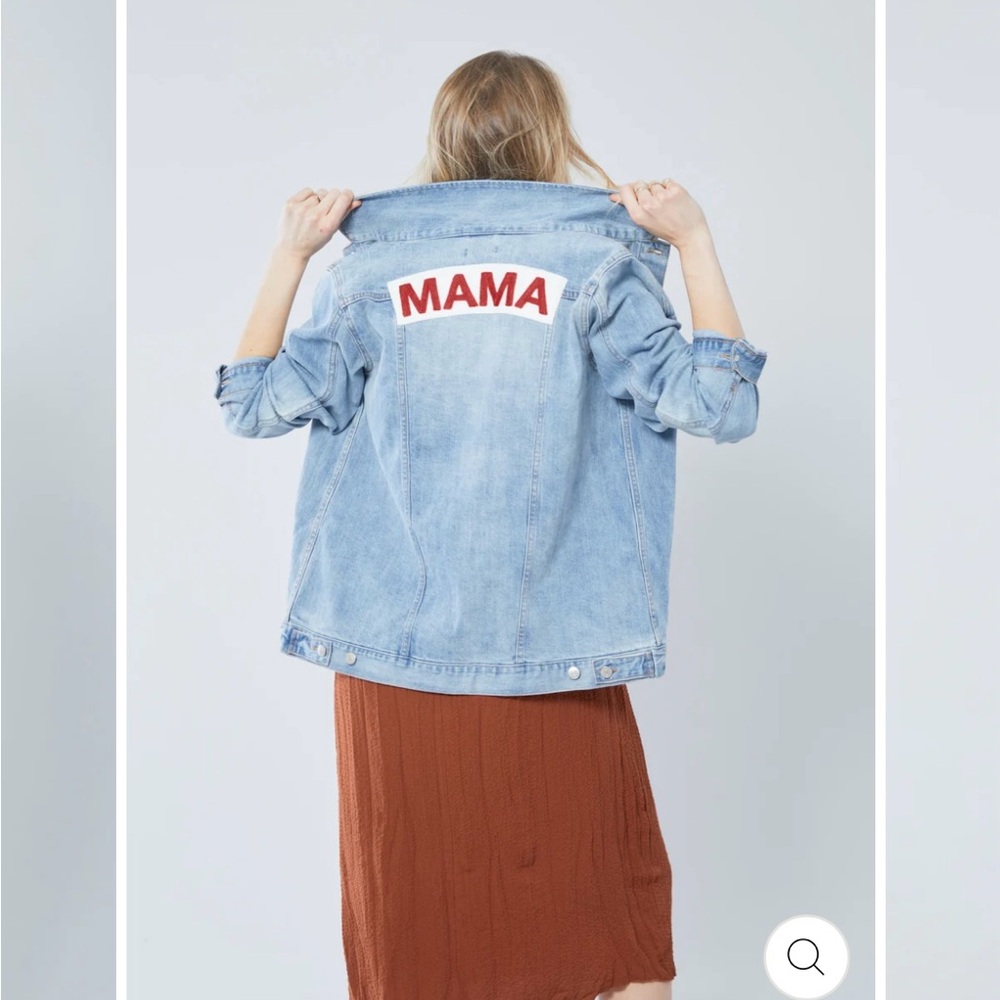 NWT Ingrid & Isabel Mama Denim Maternity Jacket Size Small